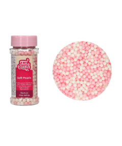 FunCakes Perle morbide medie rosa/bianco 60 g